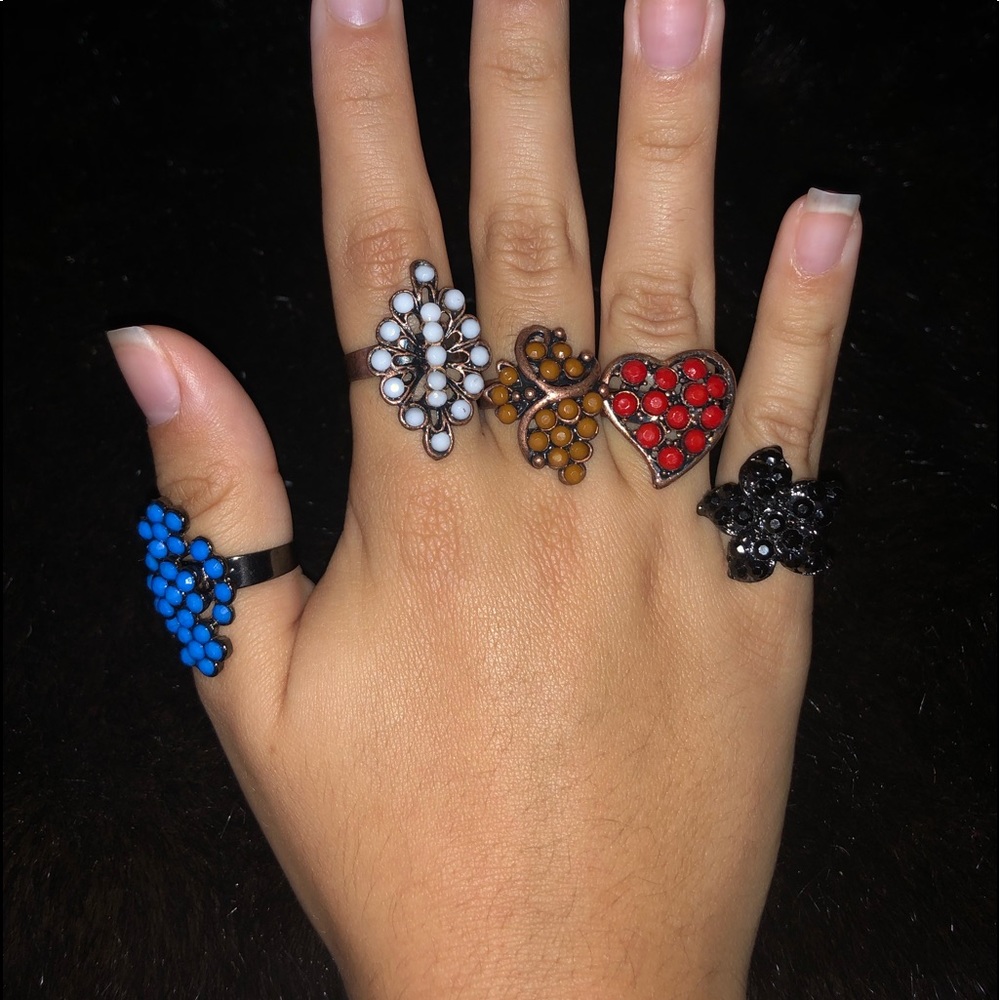 7 new beautiful vintage rings - Picture 3 of 4